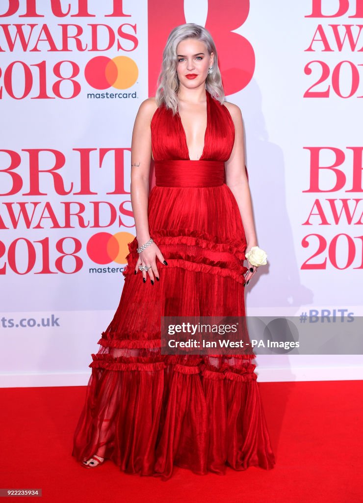 Brit Awards 2018 - Arrivals - London