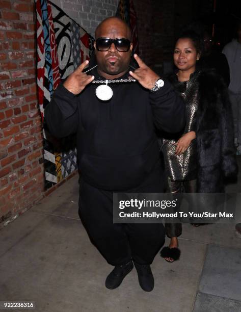 CeeLo Green is seen on February 20, 2018 in Los Angeles, California.