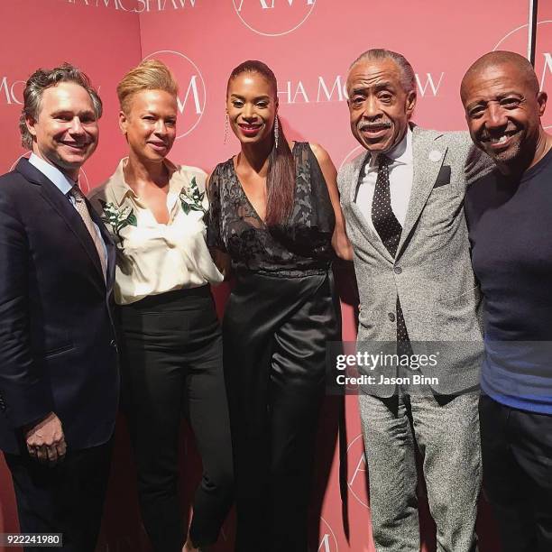 Jason Binn, Tonya Lewis Lee, Aisha McShaw, Al Sharpton, and Kevin Liles circa Fall/Winter 2017 in New York City.