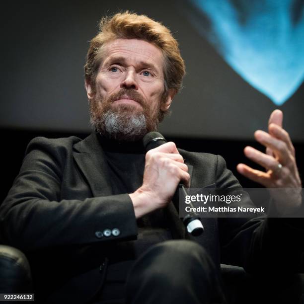 Willem Dafoe at the homage event 'A Journey Through Time with Willem Dafoe' during the 68th Berlinale International Film Festival Berlin at Hebbel am...