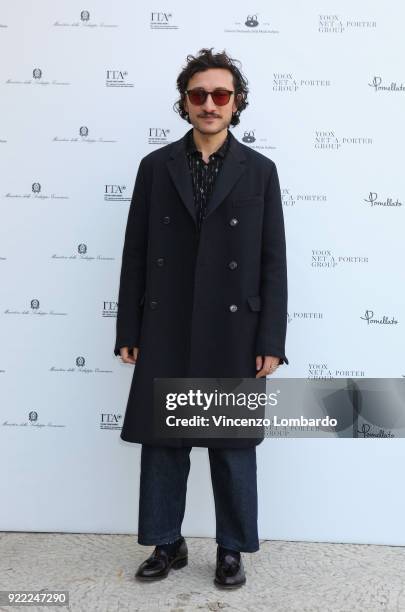 Marco De Vincenzo attends 'Italiana. L'Italia Vista Dalla Moda 1971-2001' exhibition preview during Milan Fashion Week Fall/Winter 2018/19 at Palazzo...