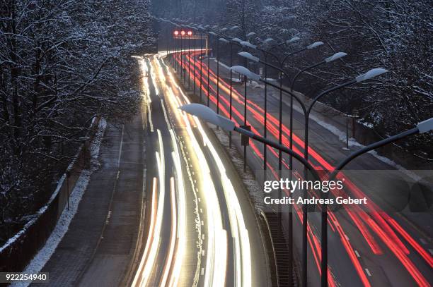 Cars drive along Mittlerer Ring on February 21, 2018 in Munich, Germany. The German Federal Court of Justice in Leipzig is due to rule tomorrow...