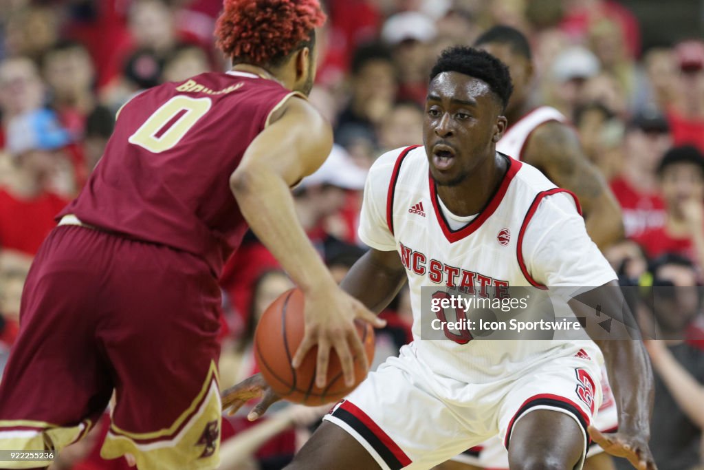 COLLEGE BASKETBALL: FEB 20 Boston College at NC State