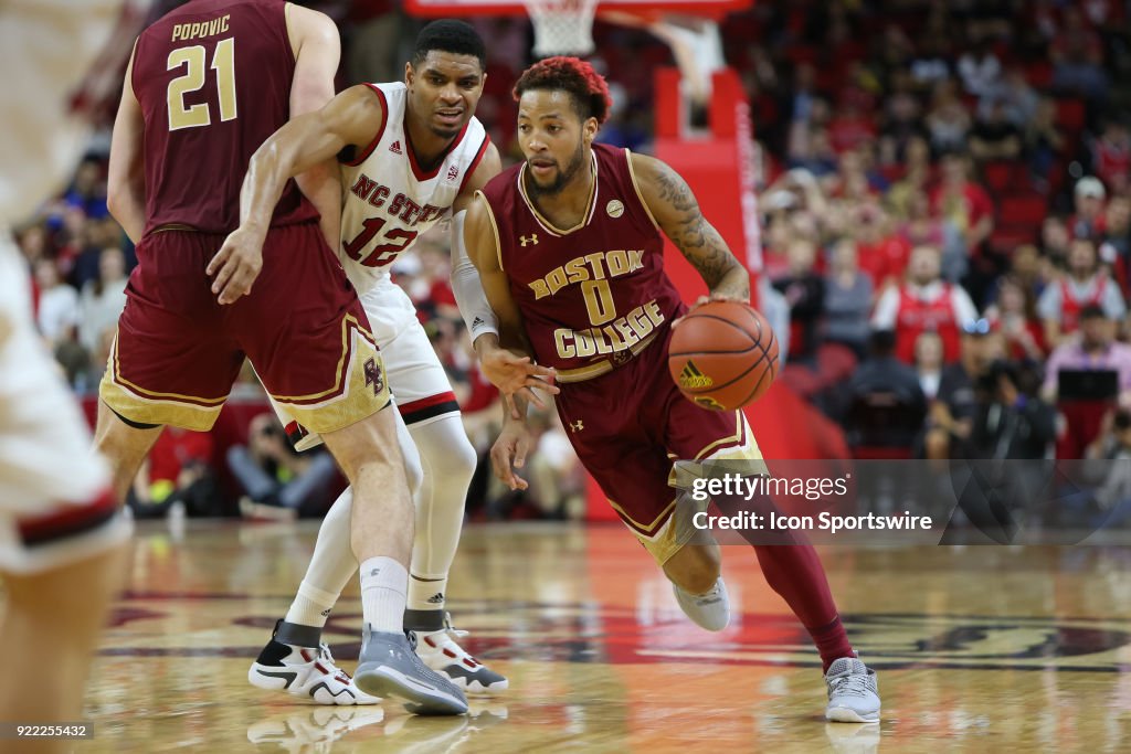 COLLEGE BASKETBALL: FEB 20 Boston College at NC State