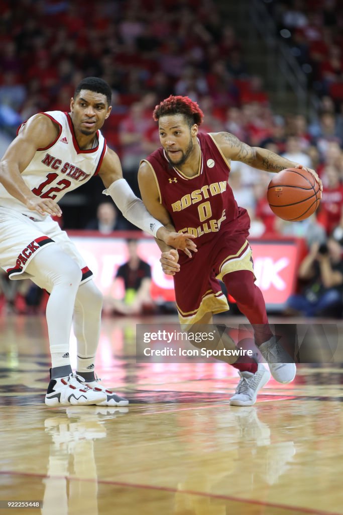 COLLEGE BASKETBALL: FEB 20 Boston College at NC State