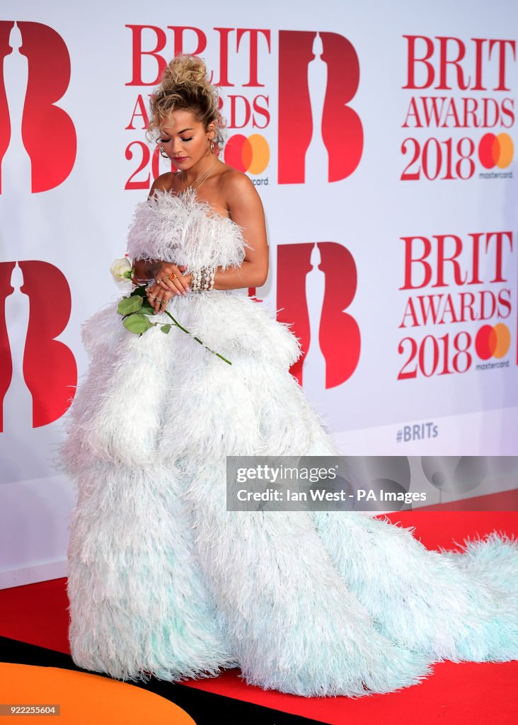 Brit Awards 2018 - Arrivals - London