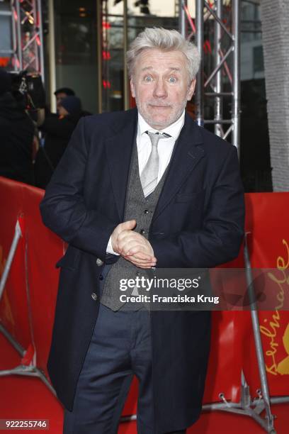 Joerg Schuettauf attends the 'Bad Banks' premiere during the 68th Berlinale International Film Festival Berlin at Zoo Palast on February 21, 2018 in...