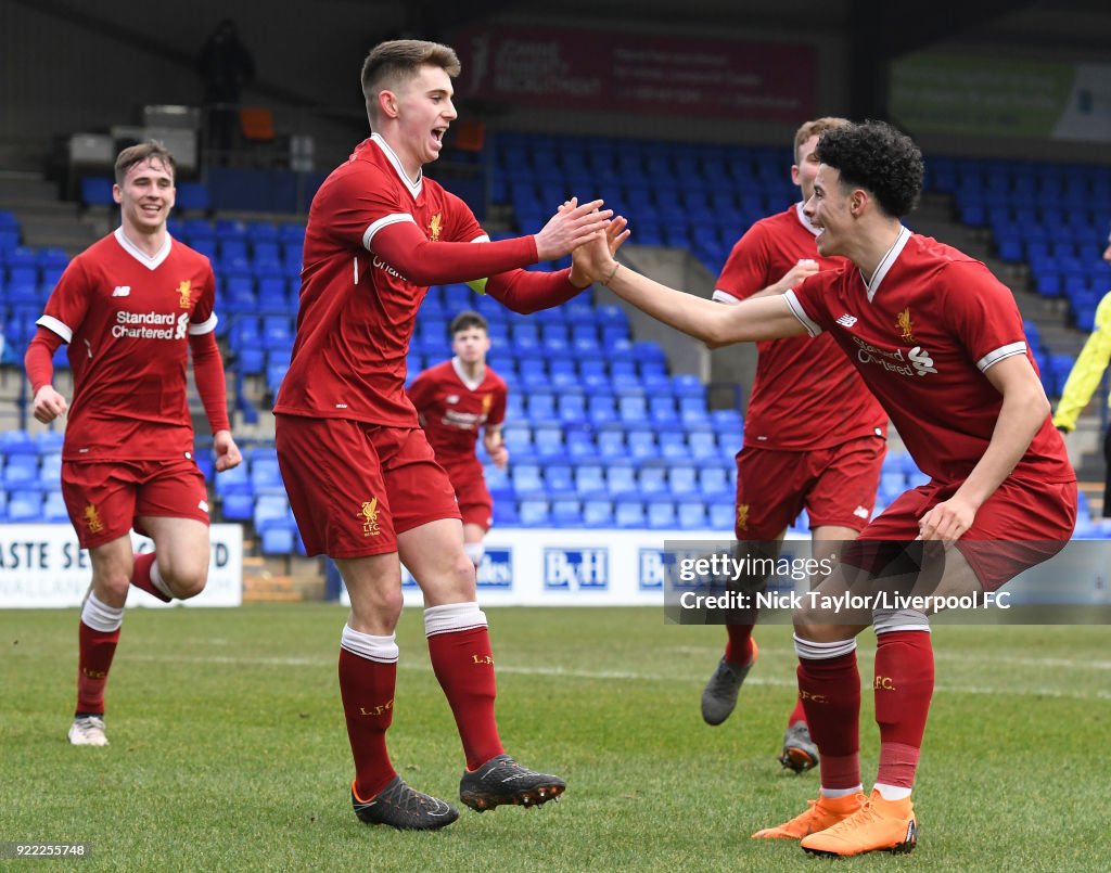 Liverpool v Manchester United: UEFA Youth League