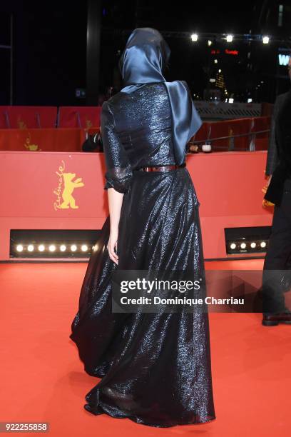 Leila Hatami attends the 'Pig' premiere during the 68th Berlinale International Film Festival Berlin at Berlinale Palast on February 21, 2018 in...