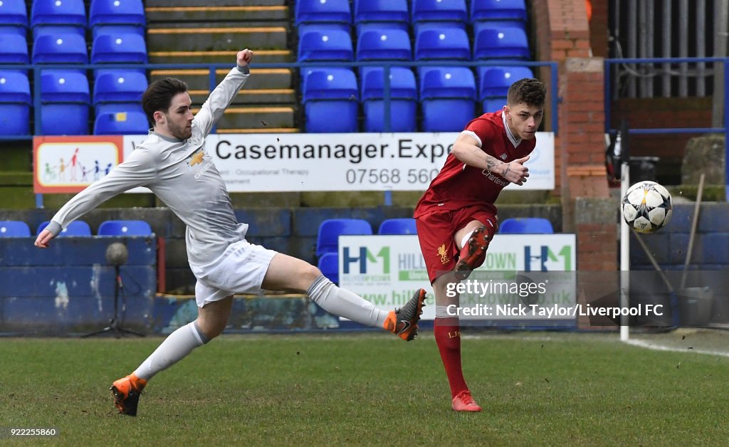 Liverpool v Manchester United: UEFA Youth League