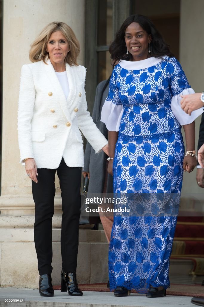 President of Liberia, George Weah in Paris