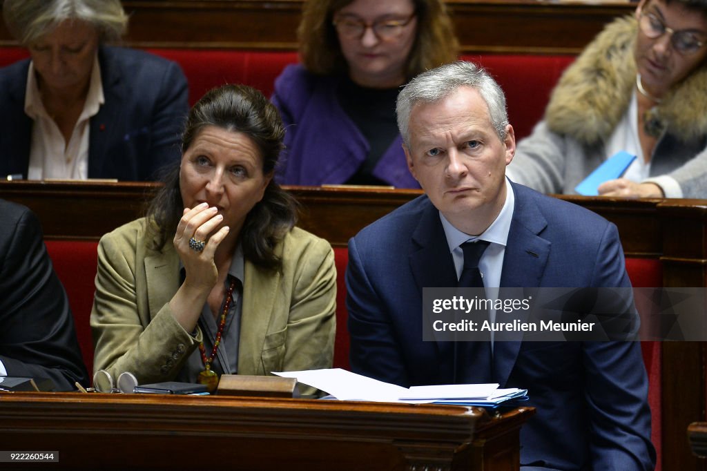 Sessions Of Questions To The Government At French Assembly In Paris