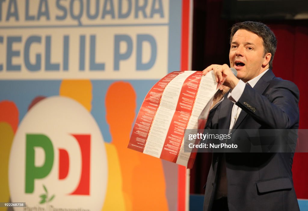 Matteo Renzi election campaign in Sicily