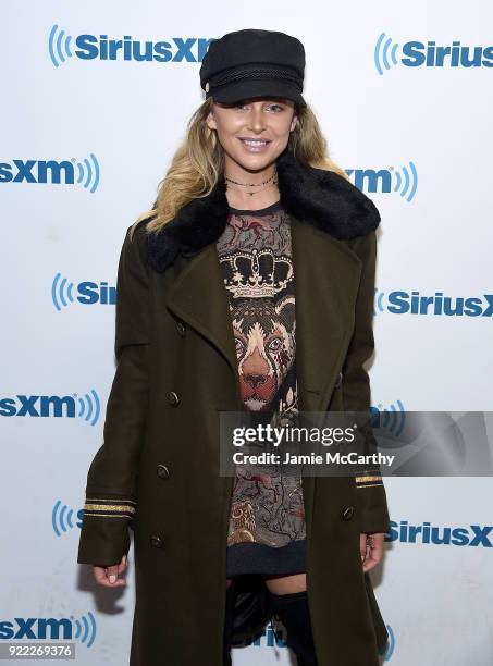 Lala Kent visits SiriusXM at SiriusXM Studios on February 21, 2018 in New York City.