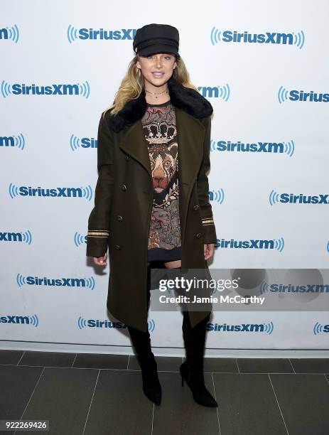 Lala Kent visits SiriusXM at SiriusXM Studios on February 21, 2018 in New York City.