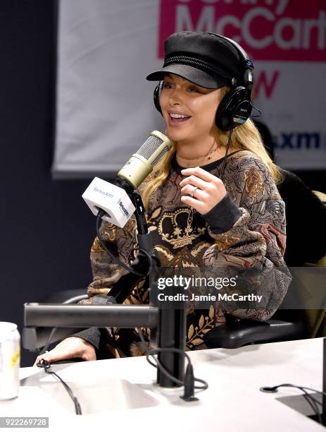 Lala Kent visits SiriusXM at SiriusXM Studios on February 21, 2018 in New York City.