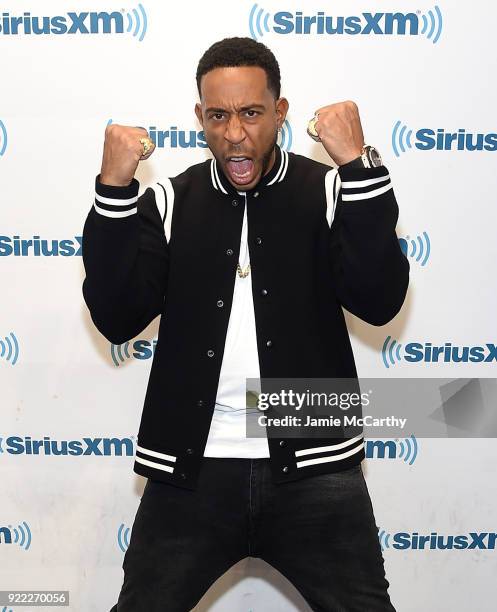 Ludacris visits SiriusXM at SiriusXM Studios on February 21, 2018 in New York City.