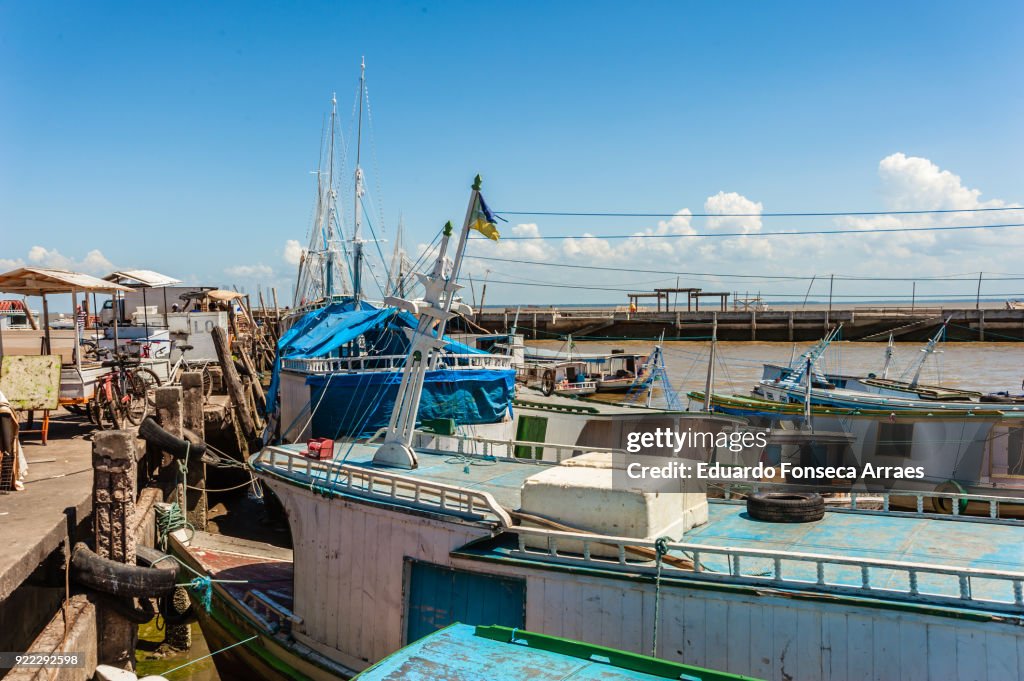 Fishing Boats on the Amazon River