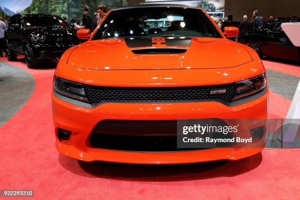 Dodge Charger is on display at the 110th Annual Chicago Auto Show at McCormick Place in Chicago, Illinois on February 9, 2018.