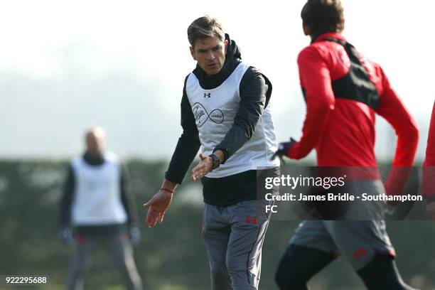 Mauricio Pellegrino during a Southampton FC training session at Staplewood Complex on February 21, 2018 in Southampton, England.