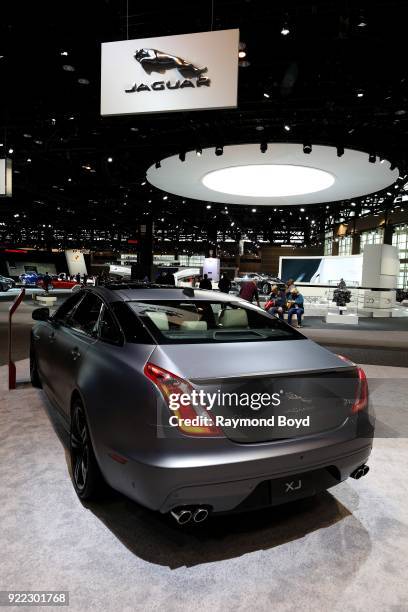 Jaguar XJL is on display at the 110th Annual Chicago Auto Show at McCormick Place in Chicago, Illinois on February 9, 2018.