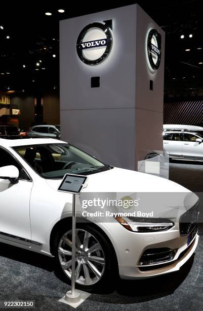 Volvo S 90 is on display at the 110th Annual Chicago Auto Show at McCormick Place in Chicago, Illinois on February 9, 2018.