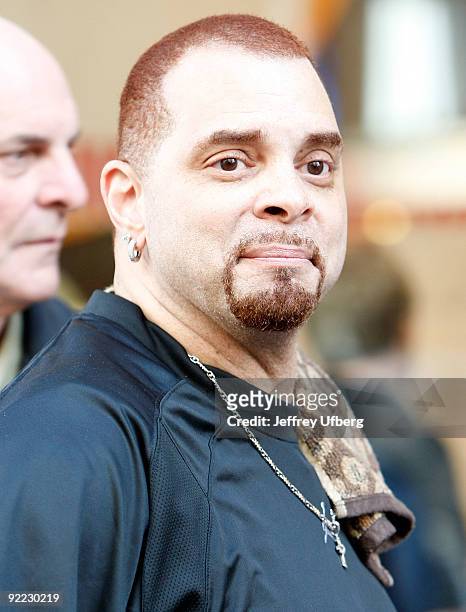 Sinbad seen on location for "The Celebrity Apprentice" on October 22, 2009 in New York City.