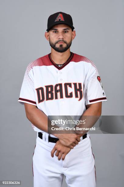 Rey Fuentes of the Arizona Diamondbacks poses during Photo Day on Tuesday, February 20, 2018 at Salt River Fields at Talking Stick in Scottsdale,...