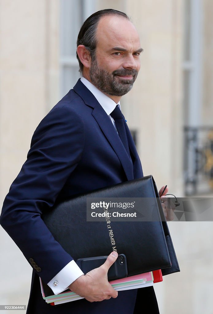 Conseil Des Ministres At Elysee Palace In Paris