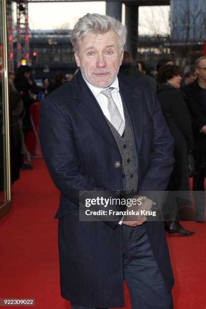 Joerg Schuettauf attends the 'Bad Banks' premiere during the 68th Berlinale International Film Festival Berlin at Zoo Palast on February 21, 2018 in...