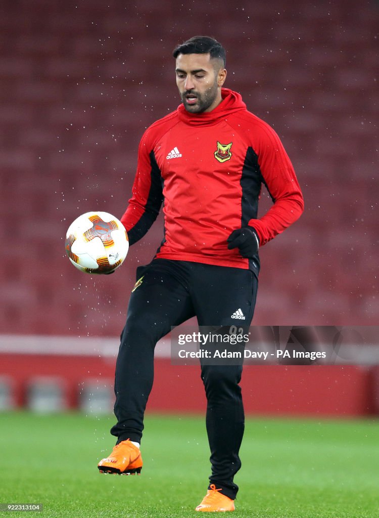 Ostersunds FK Training Session and Press Conference - Emirates Stadium