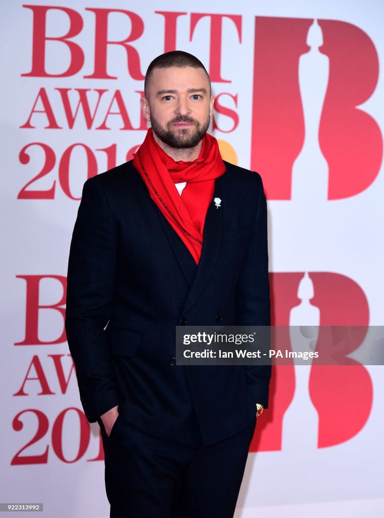 Brit Awards 2018 - Arrivals - London