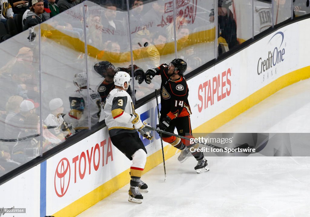 NHL: FEB 19 Ducks at Golden Knights