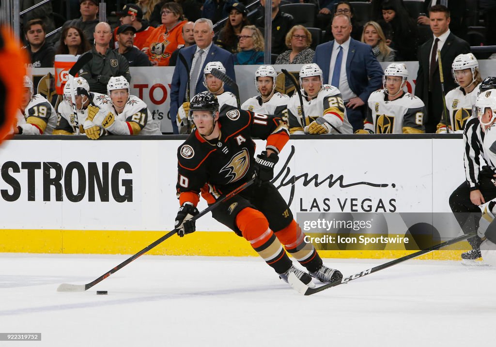 NHL: FEB 19 Ducks at Golden Knights