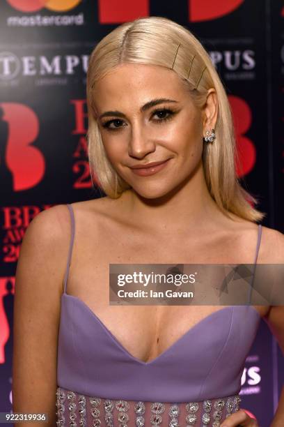 Pixie Lott arrives at the Diamond red carpet ahead of the BRITS official aftershow party, in partnership with Tempus Magazine, at the...