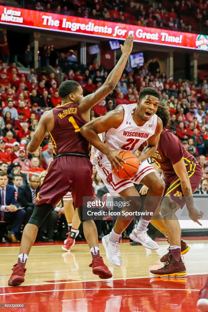 COLLEGE BASKETBALL: FEB 19 Minnesota at Wisconsin