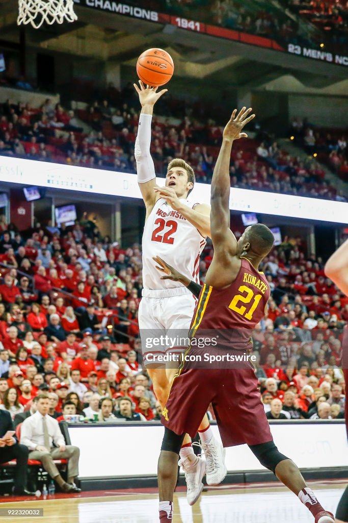 COLLEGE BASKETBALL: FEB 19 Minnesota at Wisconsin