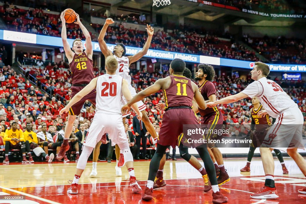 COLLEGE BASKETBALL: FEB 19 Minnesota at Wisconsin