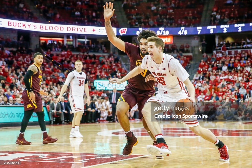 COLLEGE BASKETBALL: FEB 19 Minnesota at Wisconsin