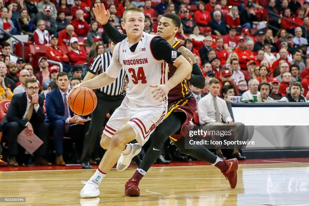 COLLEGE BASKETBALL: FEB 19 Minnesota at Wisconsin