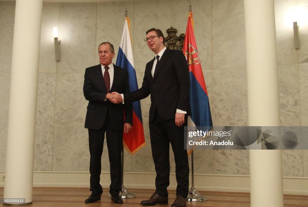 Sergey Lavrov - Aleksandar Vucic meeting in Belgrade