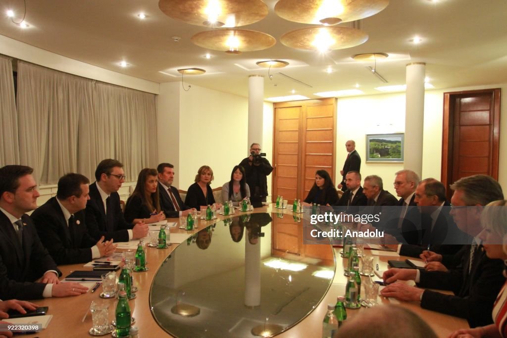 Sergey Lavrov - Aleksandar Vucic meeting in Belgrade