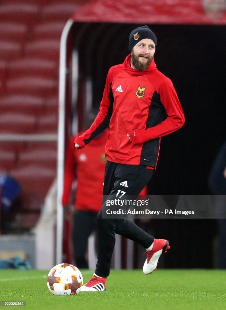 Ostersunds FK Training Session and Press Conference - Emirates Stadium