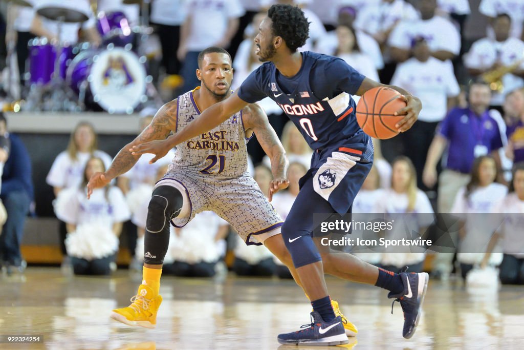 COLLEGE BASKETBALL: FEB 18 UConn at East Carolina