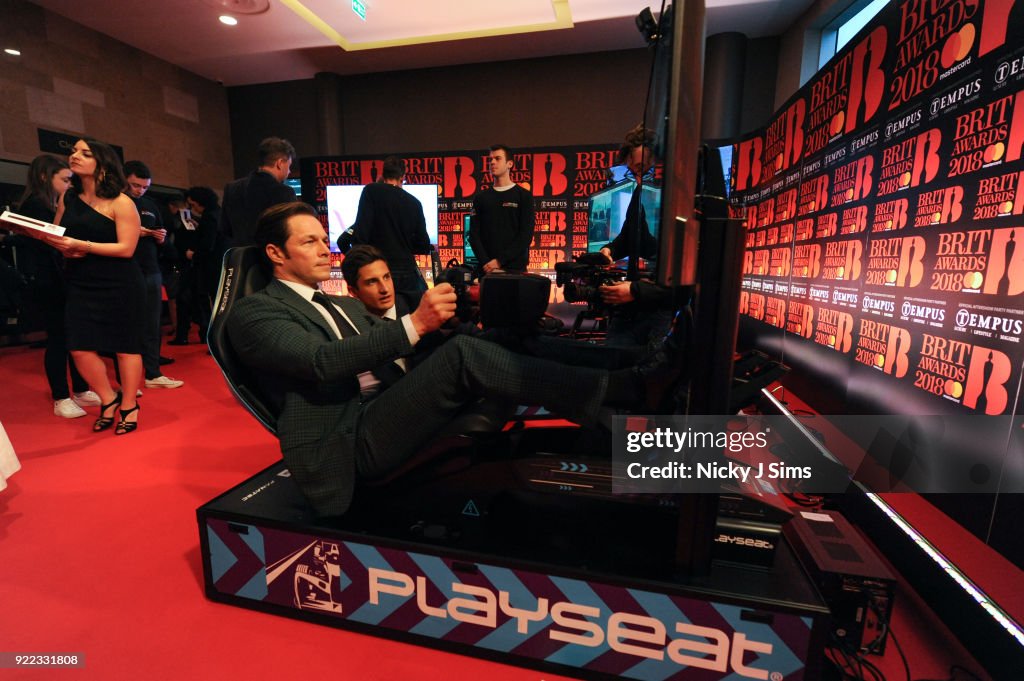 Formula E Simulators At The BRIT Awards 2018 After-Party