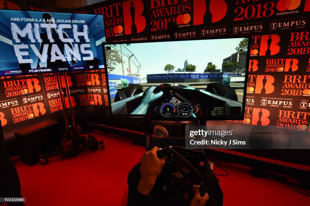 Formula E Simulators At The BRIT Awards 2018 After-Party