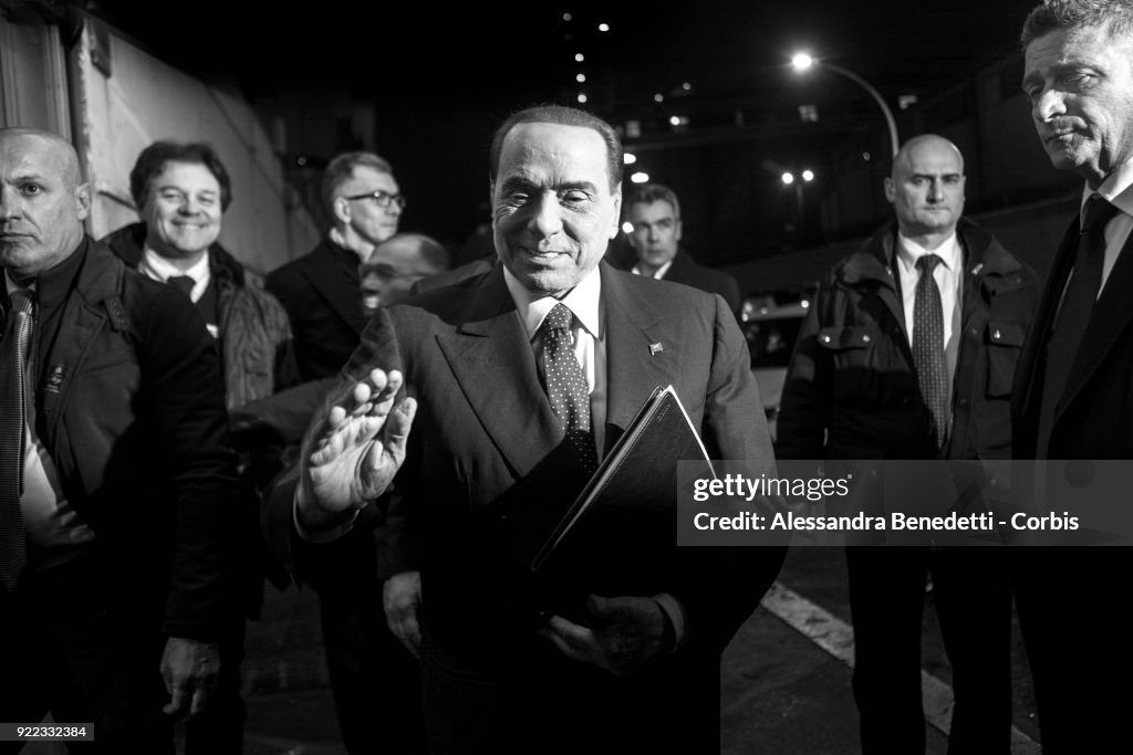 Silvio Berlusconi Appears On Italian TV Show 8 1/2