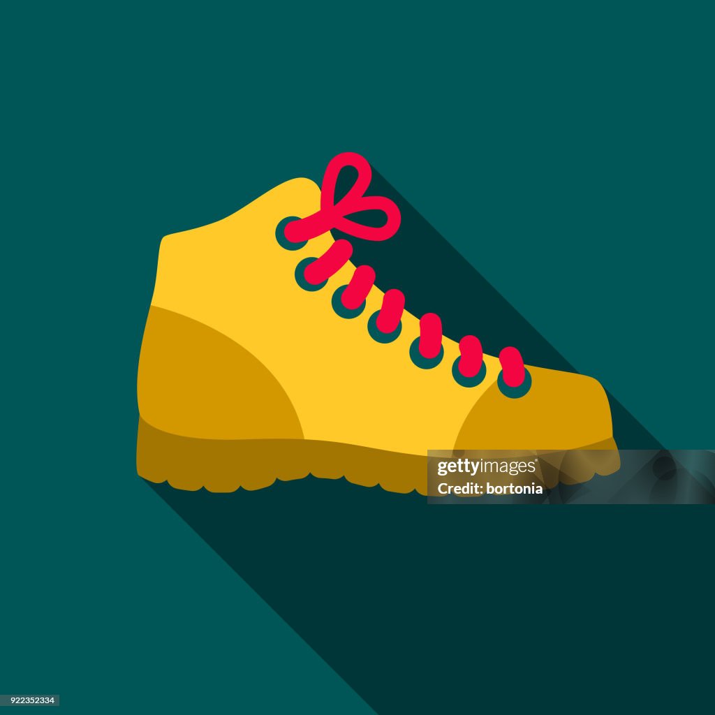 Work Boots Flat Design Home Improvement Icon