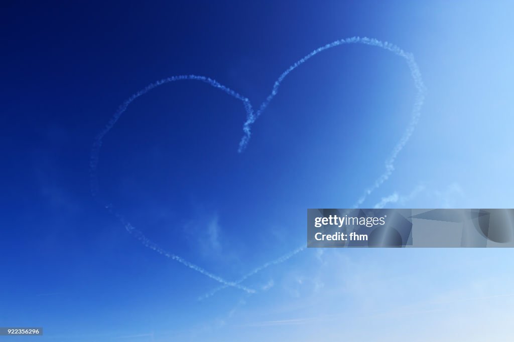 A heart in the sky