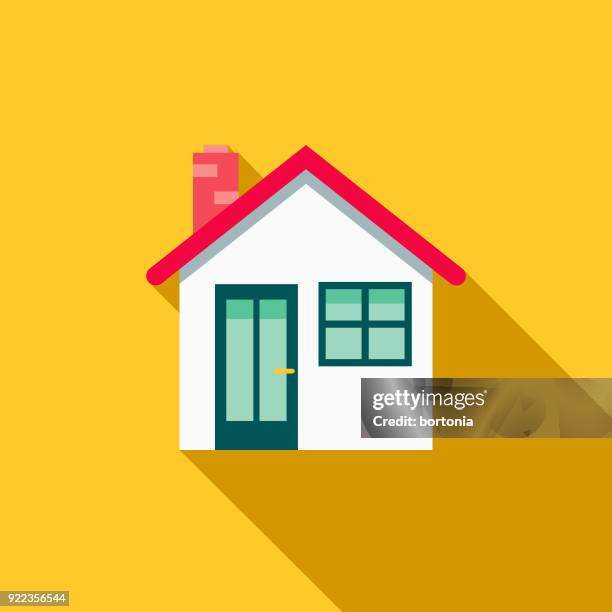 ilustrações de stock, clip art, desenhos animados e ícones de house flat design home improvement icon - casa